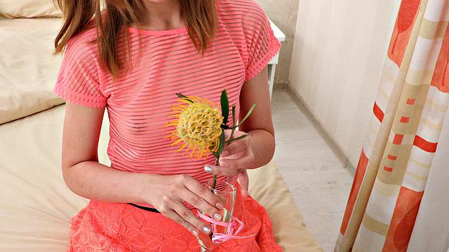 Cutie Masturbates in Bed