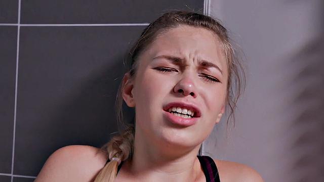 Cutie babe doggystyled by BBC in bath