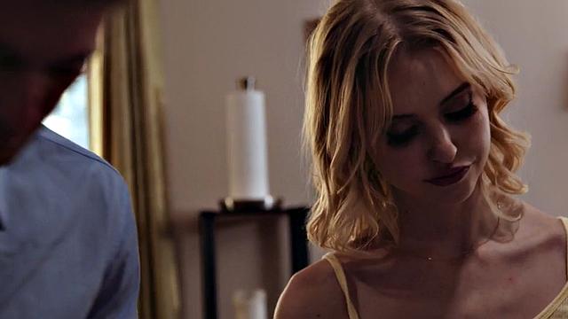 Stepdad fucks lusty stepdaughter in wet shaved pussy hole