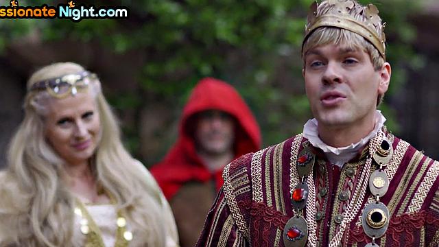 Ass-rimmed big-titted queen pussynailed in doggy by her king