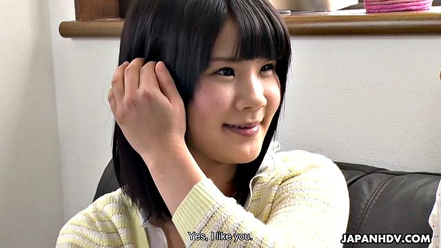 Ami Oya is alone for the day when a neighbor comes to visit