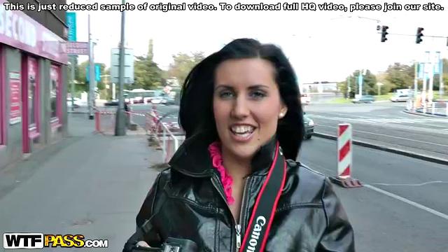 Hot Brunette Got Naked Public