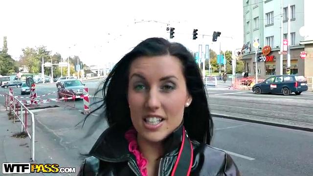 Hot Brunette Got Naked Public