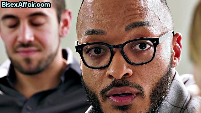 Sexy bisex blondie nailed in 3some