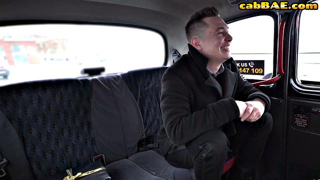 Stunning lingerie taxi babe pussy banged