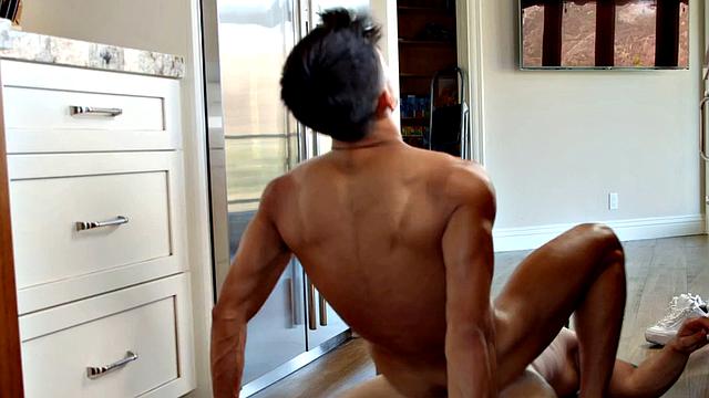Asslicking stud breeds athletic Latino after getting sucked off