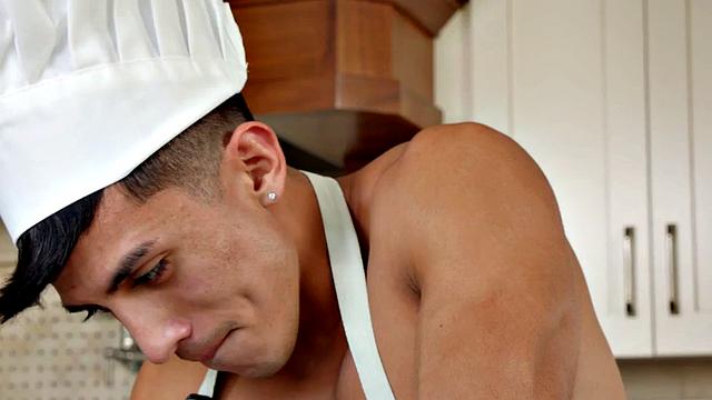 Asslicking stud breeds athletic Latino after getting sucked off