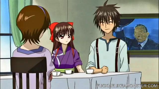 Аниме-лесбиянка связывает пышногрудую подругу и садится ей на лицо