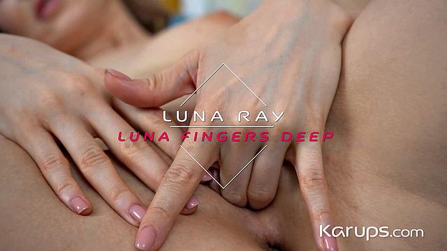 Luna Ray spreads wide and takes a deep, hard fuck