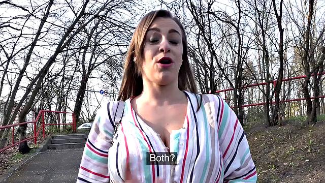 Big boobs paid for fucking