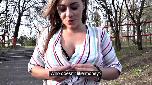 Big boobs paid for fucking