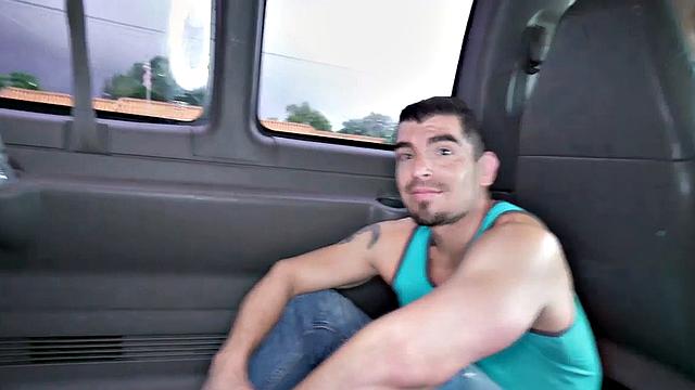 Fooled amateur str8 goes gay in van for money
