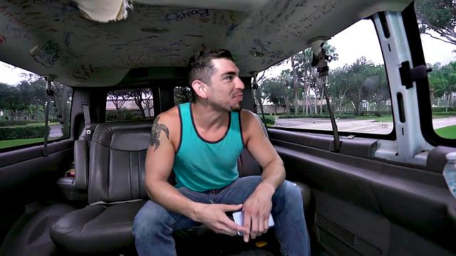 Fooled amateur str8 goes gay in van for money