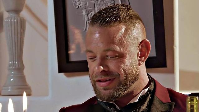 Deviants take turns deepthroating and fucking in a wild dinner party