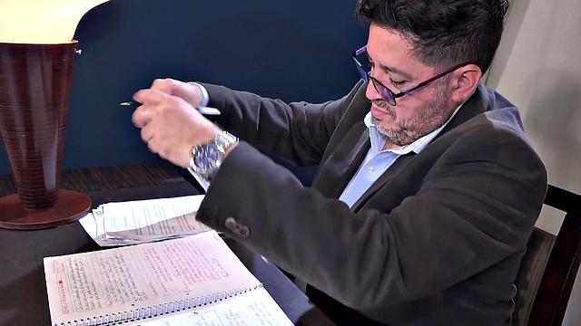 After doing some paperwork, daddy wants to seal the deal with some dad and son fun. It isn't long before Ferdinand has the boy naked and sucking big cock.