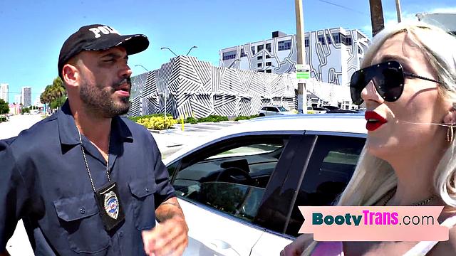 Blonde MILF with a huge ass takes a hard pounding before getting her pussy drilled in POV bareback action