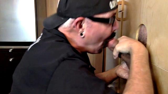 Sucking A Big Dick At The Gloryhole