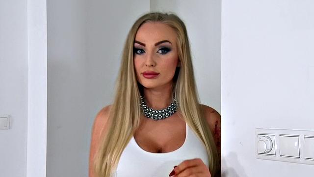Naughty Hungarian babe in stockings teaches her young stud how to deepthroat and ride a dildo in a wild threesome