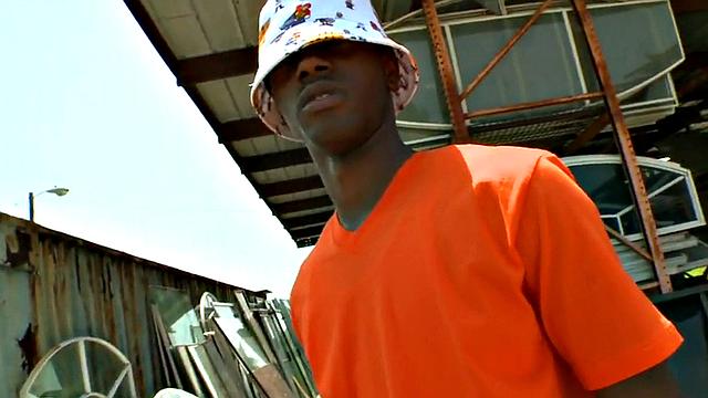 Black thug assfucked outside in public place