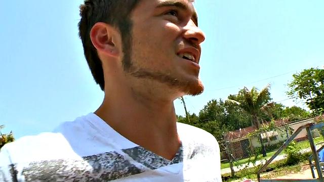 Black thug assfucked outside in public place