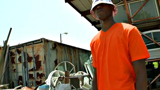 Black thug assfucked outside in public place