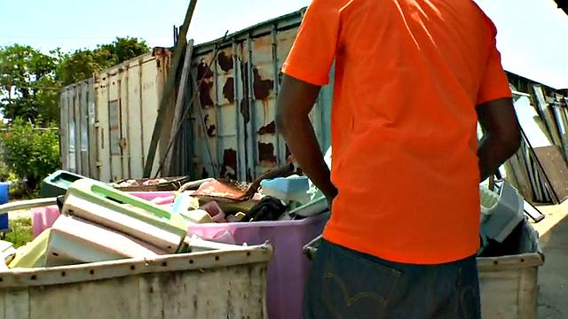 Black thug assfucked outside in public place