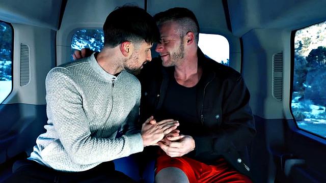 Fisting jock fucked with fist in van by BF in gloves