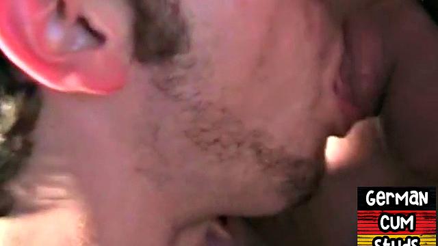 Amateur German gay daddy sucked and barebacked in 3way
