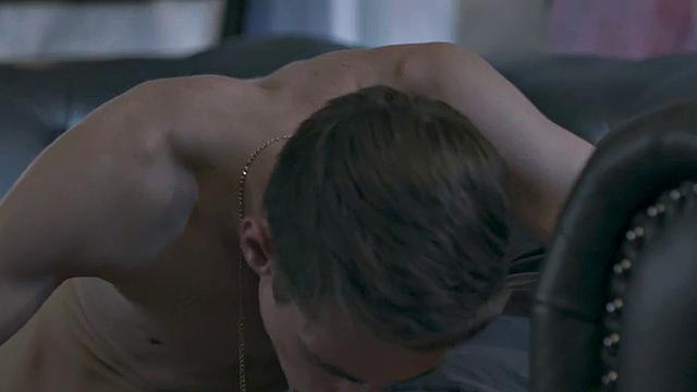 Weird skinny twink barebacked by stepdad after sucking