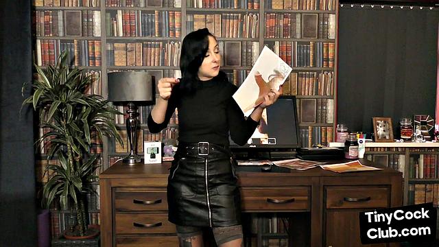 SPH femdom British babe talks dirty about small dicks