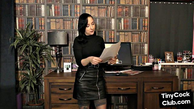 SPH femdom British babe talks dirty about small dicks