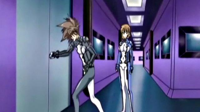 Аниме-супергероиня с сиськами спасает мир и получает лиз в подарок