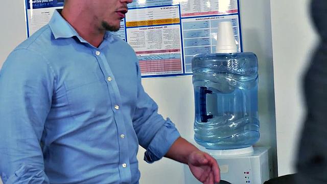 Watch this boss demand two guys to assfuck his employees and then play with their dildos