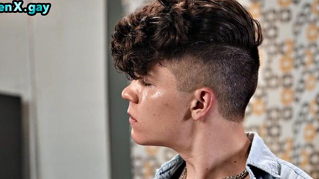 21yo twink assfucking in kitchen by BF while cooking