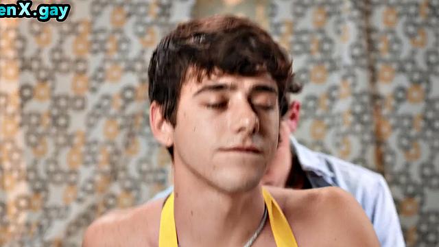 21yo twink assfucking in kitchen by BF while cooking