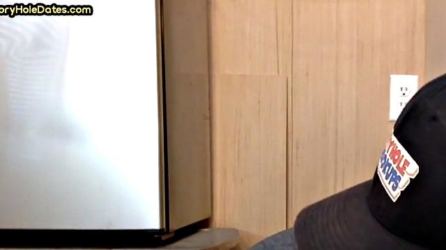 Cocksucking gloryhole DILF fucked at home in closeup