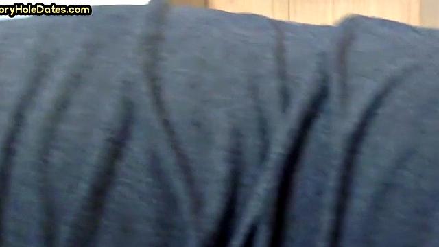 Cocksucking gloryhole DILF fucked at home in closeup