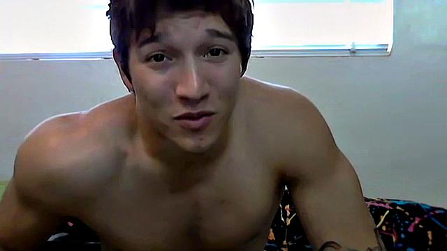 Jizzy McBone bends over for wild anal play with his muscle buddy and cracks a joke between thrusts