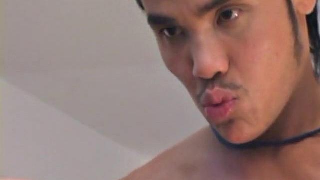 Big is working pool job when Moo gives him the eye. Sneaking off to the staff dressing room they stand together in their tight swim suits kissing and caressing each other's tight.