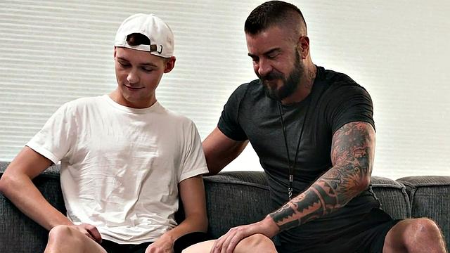 Bottom gay loves fucking hard in ass by male dick