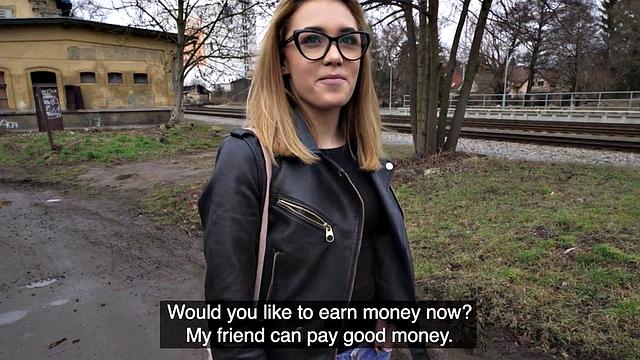 Picked up euro babe pounded by stranger for cash