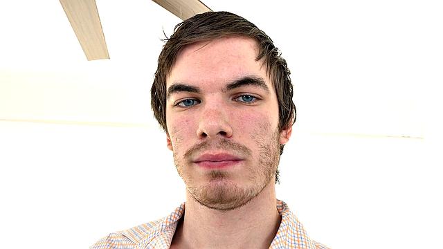 рыжая отсасывает огромный член и кайфует от анального минета