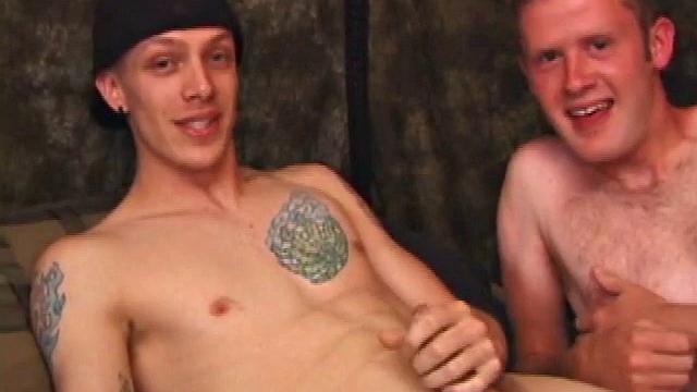 Shane and Nate Ritchie are quick to undress and even quicker to give each other head. The boys exchange blow jobs, before Shane pushes his hard cock deep into Nate's firm ass.