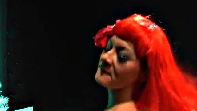 Cosplay Christmas whore in threeway