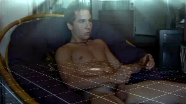 Young amateur Brock strips down in a porn video and strokes his hard cock, edging himself until he explodes an amazing cum load onto his face and chest.