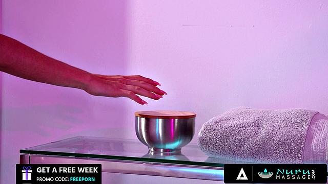 NURU MASSAGE - Horny Teen Kylie Rocket Spices Things Up With Boyfriend (FRENCH SUBTITLES)