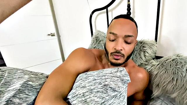 Black jock mesmerized and POV fucked by white BF