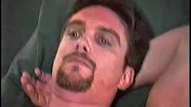 Chris strips down and strokes his thick cock at work