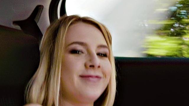 Blonde college cutie trimmed pussy gets pounded in doggystyle in the bedroom