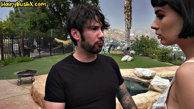 Dirty enjoys fucking in hairy cunt